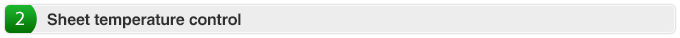 2.Sheet temperature control